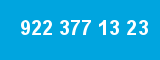 922 377 13 23 922 377 13 23